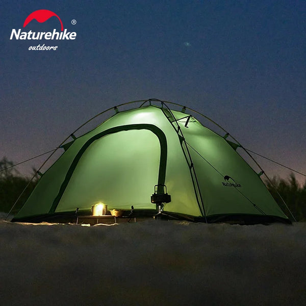 តង់បោះតង់ Naturehike Ultralight សម្រាប់មនុស្ស 1/2 នាក់ តង់ឡើងភ្នំចល័ត ថ្នាំកូតប្រឆាំងកាំរស្មីយូវី UPF 40+ សម្រាប់ទេសចរណ៍នេសាទក្រៅផ្ទះនៅឆ្នេរ