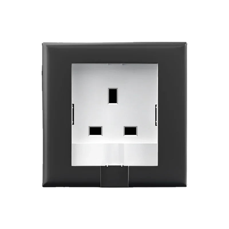 UK Plug 13A Wall Embedded Socket Panel, Hidden Wall 220V Electrical Socket, Model 86 Refrigerator Invisible Power Outlet