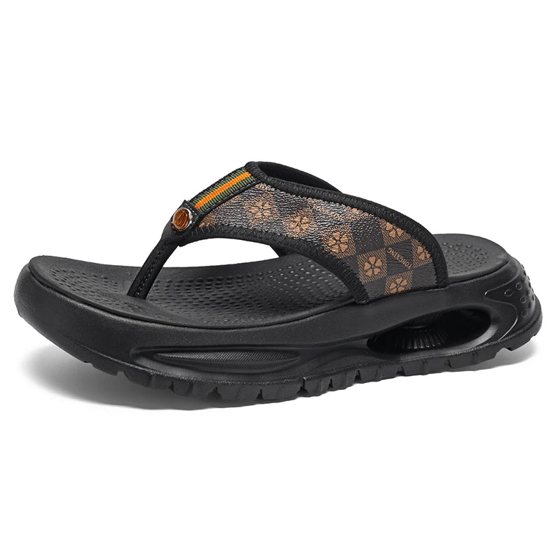 Flip-flops Men's Slides Casual Slip On Slippers Summer New Breathable Light Soft Sole Outdoor Beach Shoe Quick Dry Pool Slippers