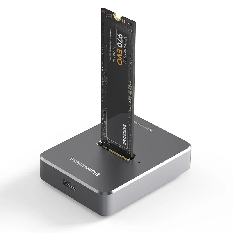 ស្ថានីយ៍ចត Blueendless M2 NVMe M Key USB M 2 USB C SSD Case NVMe និង NGFF HDD SSD Docking Station រឹងមាំ