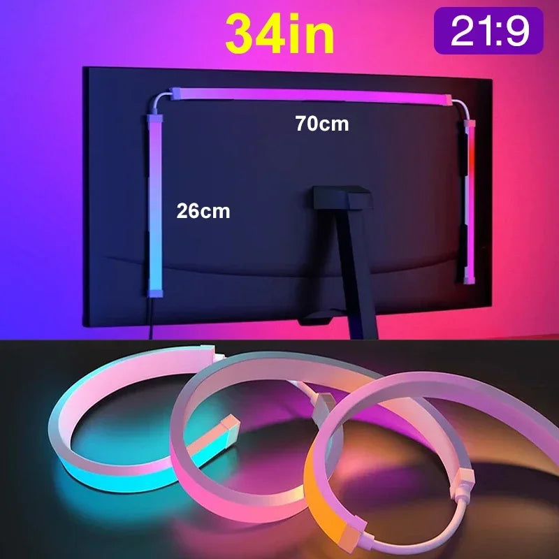 Computer Screen LED Sync Light Smart Gaming Strip Light Monitor RGB Screen Backlight Pickup  for Gaming Room Atmosphere Decor ﻿