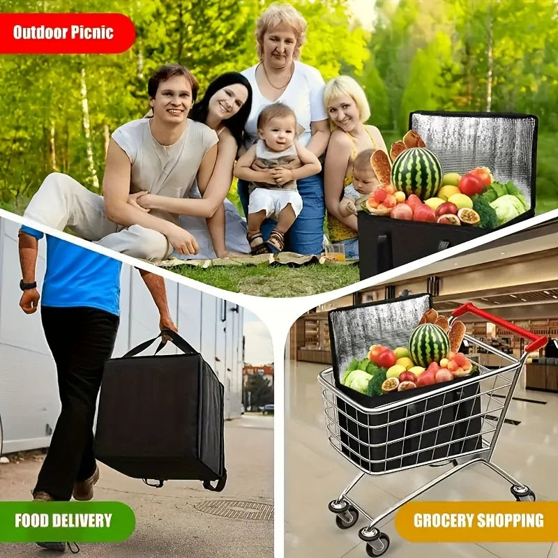 1pc Outdoor Insulated Beverage Cooler Bag,Portable,Durable Aluminum Foil Material,Suitable for Camping Picnics Outdoor activity