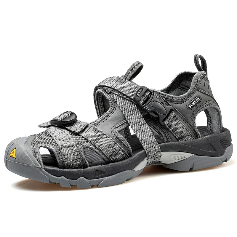 HUMTTO Summer Hiking Shoes Outdoor Sandals for Men Breathable Water Beach Mens Sandals Climbing Quick Dry Trekking Sneakers Man