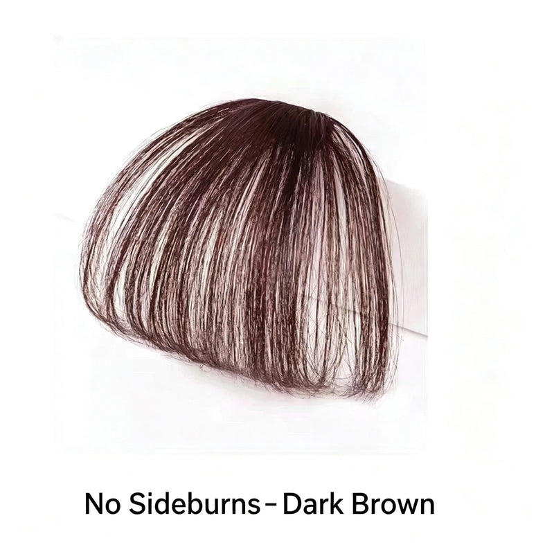 Clip-in Synthetic Fringe Hairpiece for Women Light Thin Invisible Seamless Natural Looking Fake Bangs Hair Extens Air Bangs