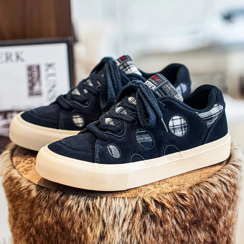 Men's canvas casual shoes four seasons breathable light soft-sole comfort bread shoes fashion outdoor walking sports board shoes