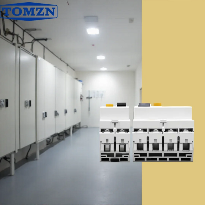 TOMZN Electromagnetic RCCB, Type A/AC/B/F, 2P/4P 40A/63A Rated 30mA/100mA/300mA Sensitivity with Anti-Electric Shock Protection