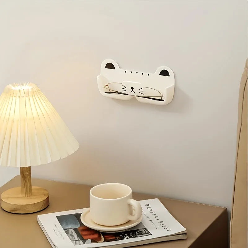1pc Wall-mounted Glasses Storage Box Shelves,Suitable for Bedside, Bathroom, Living Room,and Cabinet Use,Shelves.