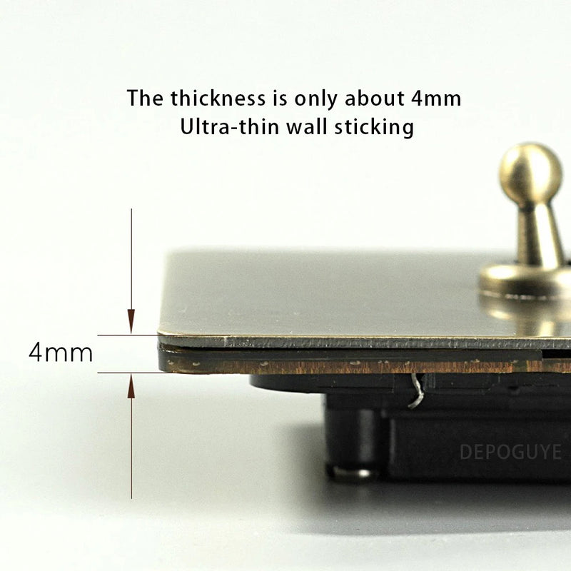 5/10 PCS Retro Eu Metal Wall Toggle Light Switch,1/2/3/4 Gang 2Way Bronzed Antique Stainless Steel Wall Panel Switch
