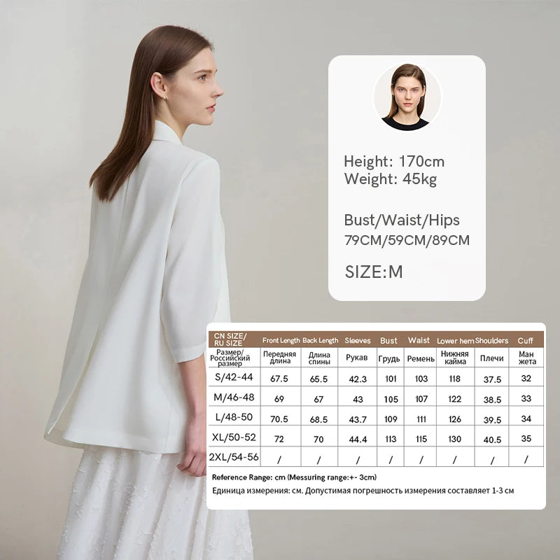 អាវធំនារី Amii Minimalist សម្រាប់រដូវស្លឹកឈើជ្រុះឆ្នាំ ២០២៥ ថ្មី រលុង ដៃអាវប្រាំពីរភាគបួន ប៊ូតុងកអាវធំសម្រាប់ធ្វើដំណើរ 12512019