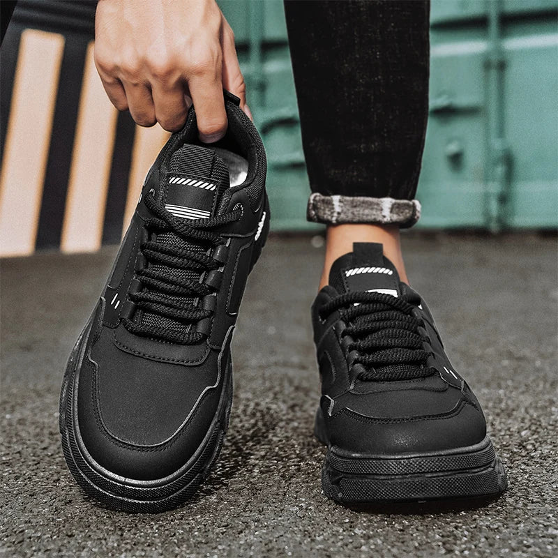 Men's Tooling Shoes Four Season Soft-sole Non-slip Comfort casual Walking Shoes Outdoor fashion Breathable Labor Protection Shoe