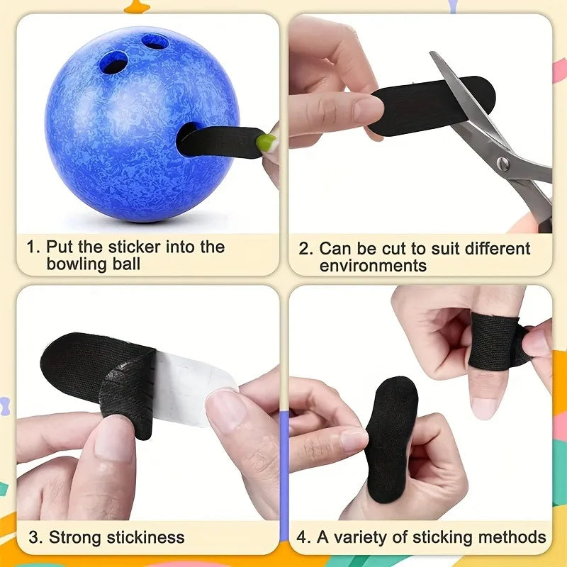 10/20pcs Sports Stretch Finger Guards,Bowling Thumb Support Stabilizers,Anti-Friction Sports Finger Tape,Sports finger protector