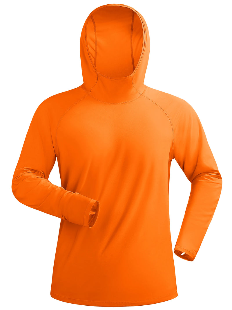 TACVASEN Men's UPF 50+ T-shirts Quick Dry Hoodie Long Sleeve Rash Guard Sun Protection SPF Quick Dry Hiking Swim Fishing Shirt