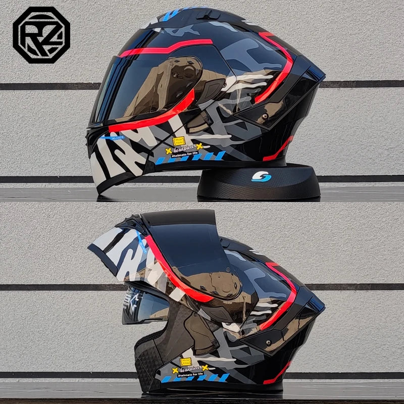 ORZ's latest modular flip helmet dual lens motorcycle helmet casco para moto motorcycle travel semi full helmet casque moto