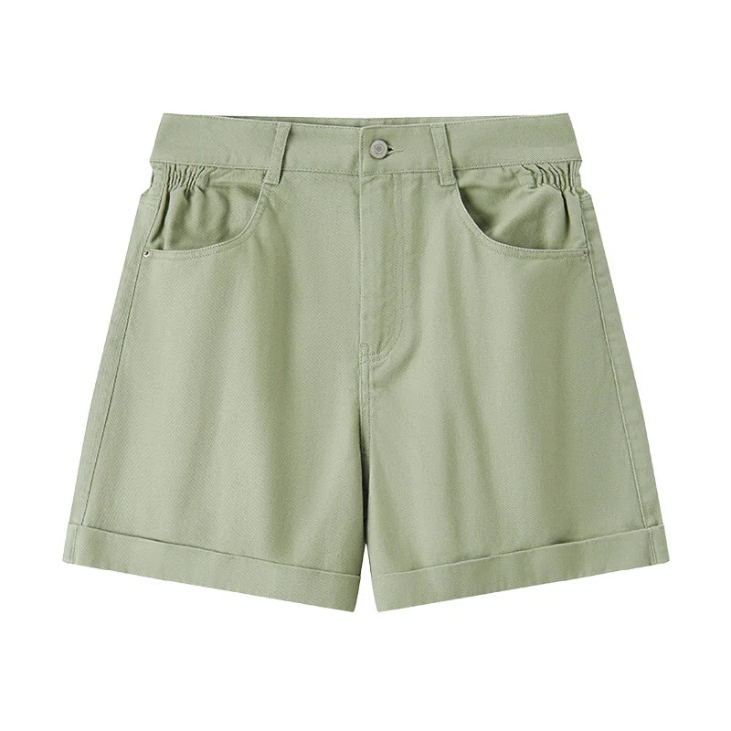 Semir Casual Pants Women Simple And Clever Design 2024 Summer New Fashionable Folded Hem Shorts For Petite Figures