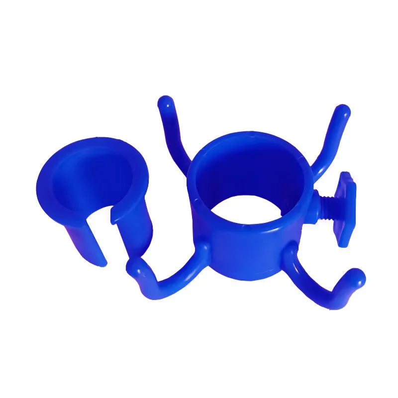 2pcs Adjustable 4-Claw Beach Umbrella Hook,Heavy Duty Plastic Holder for Towels/Bags/Hats,Fits1.9-3.2cm Pole,Outdoor Accessories
