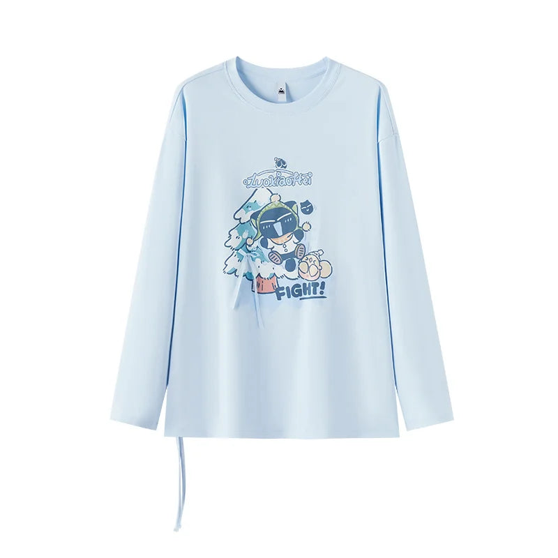 Semir Women Knit Tshirt Mid Length Loose Fit Drawstring 2026 New Winter Daily Wear Urban Casual Style Cold Weather Layering