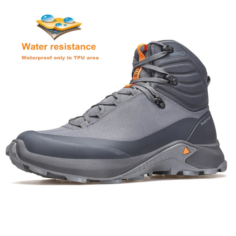 HUMTTO Waterproof Hiking Shoes Breathable Designers Trekking Boots Men's Non-slip Sports Shoe Outdoor Climbing Sneakers for Man