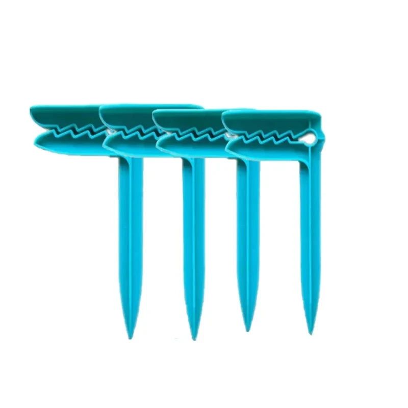 4pcs Outdoor Anchor Stakes Clips Picnic Blanket Holder Beach Towel Sand Pegs,for Picnic Blankets Beach Towels and Camping.