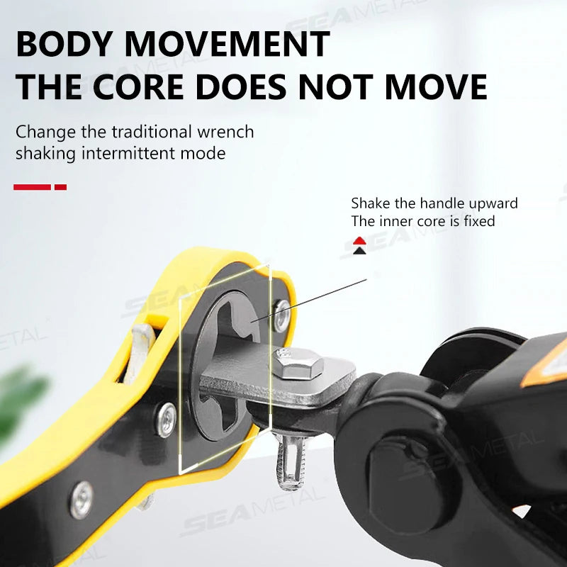 SEAMETAL Car Universal Crank Handle Car Jack Handle Lever Labor-saving Wrench Tool with CAR Tools for Car Mounted Accessories