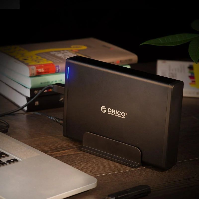 ORICO 3.5 inch HDD Case Type-C & USB3.0  Hard Drive Enclosure SATA  to USB 3.1 External Hard Drive Reader for 2.5/3.5'' HDD
