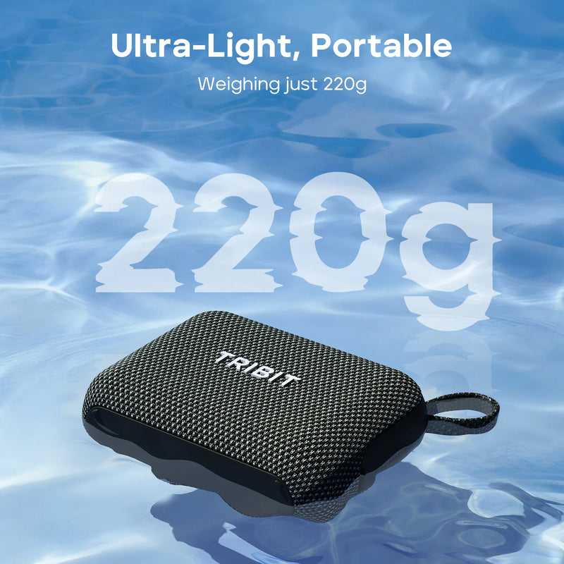 ឧបករណ៍បំពងសម្លេងចល័ត TRIBIT PocketGo ឧបករណ៍បំពងសម្លេងប៊្លូធូសទម្ងន់ស្រាល ធន់នឹងទឹក IP68 មានរន្ធដោតកាត TF រយៈពេលលេង 20 ម៉ោងសម្រាប់ការឡើងភ្នំ
