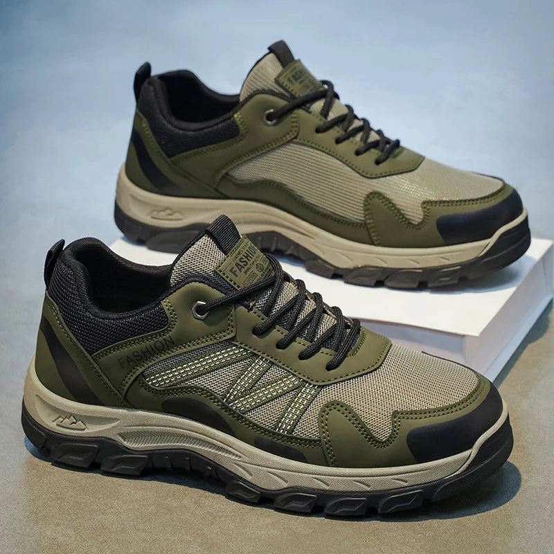 Hiking Shoes Four Seasons Men's Non-Slip Breathable lightweight Outdoor Casual Sneakers Comfortable Walking Sports Running Shoes