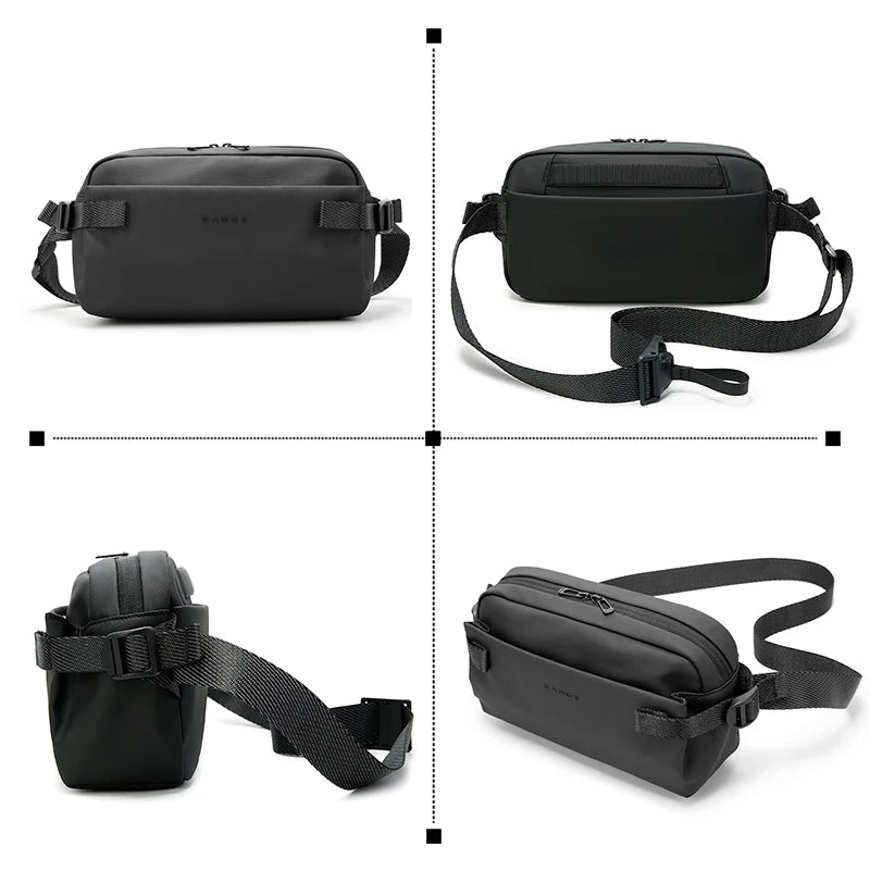 BANGE Fashion Casual Lightweight Men's Sling Shoulder Bags Waterproof Daily Business Travel Crossbody Chest Bag for Men