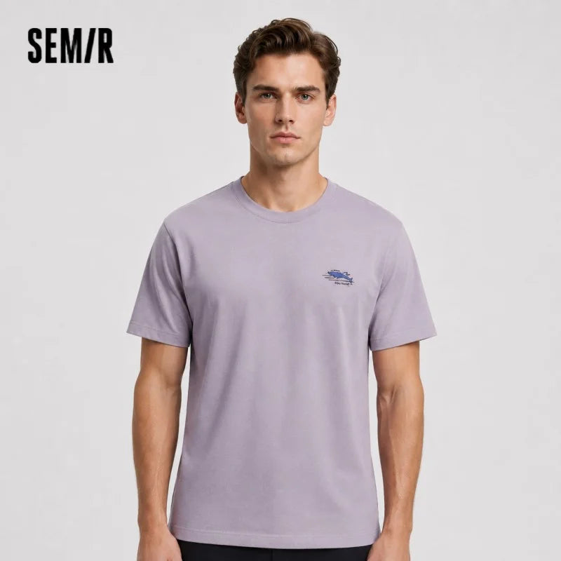 Semir Mens Tshirt 2026 Trendy Pattern Printed Quick Dry Knitted UV Protection Antibacterial Casual