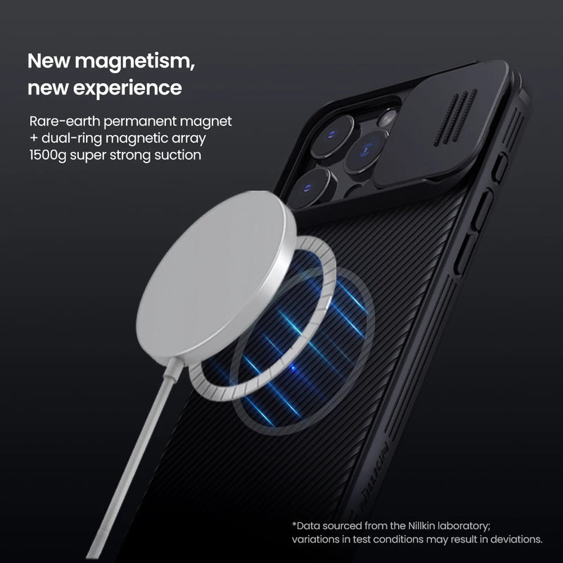 Nillkin For iPhone 16 Pro Max Magsafe Case CamShield Pro Slide Lens Protection Magnetic Back Cover For iPhone 16/ iPhone 16 Pro