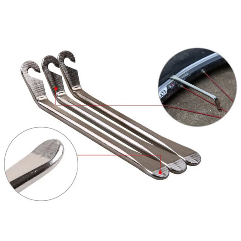 1pc Bicycle Tire Changer Lever, Metal Tire Changer Tool,Professional Repair Bicycle Inner Tire.12cm/4.72inch,for Mountain Bikes.