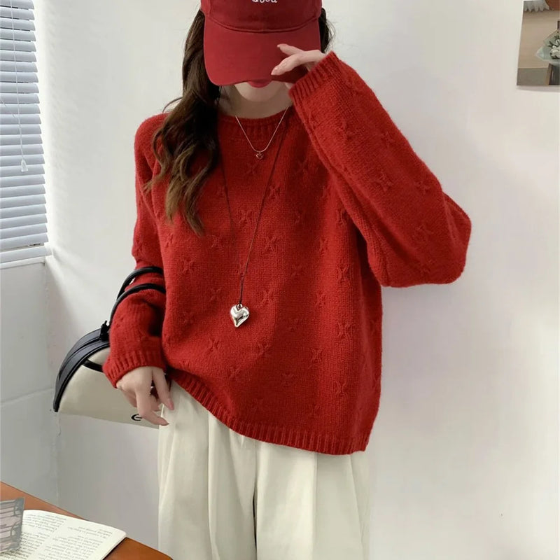 Ropa De Mujer New Pull Tops Spring Autumn Sweaters & Jumpers Knitwear Female Clothing Long Sleeve Women Pullovers Blouse