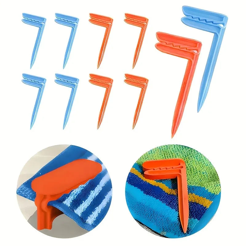 4pcs Outdoor Anchor Stakes Clips Picnic Blanket Holder Beach Towel Sand Pegs,for Picnic Blankets Beach Towels and Camping.