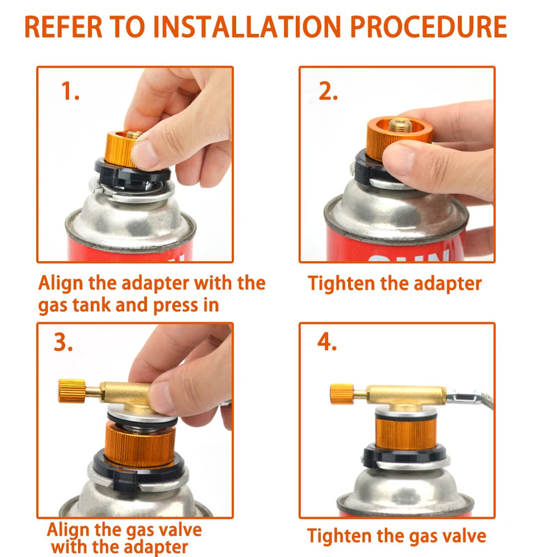 Gas Stove Adapter Propane Refill Adapter Split Type Furnace Converter Tank Cylinder Adapter Burner Accessories  Camping