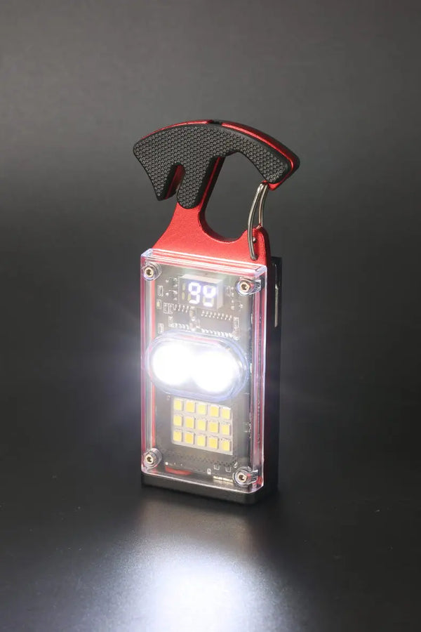 ពិល LED ថាមពលព្រះអាទិត្យ ភ្លើងខ្លាំង ភ្លើងសង្គ្រោះបន្ទាន់ ចង្កៀងចល័តធន់នឹងទឹក អាចសាកបាន ឡើងភ្នំ ធ្វើដំណើរ ឧបករណ៍ EDC