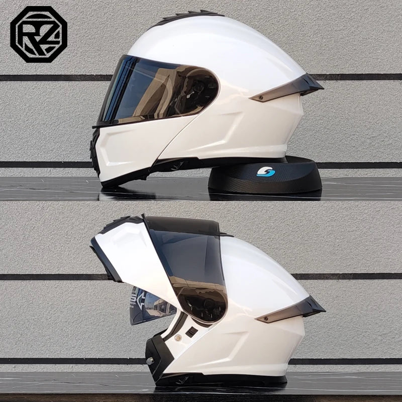 DOT certified motorcycle helmet dual lens cross-sectional helmet safety modular flip cover full face helmet for men and women