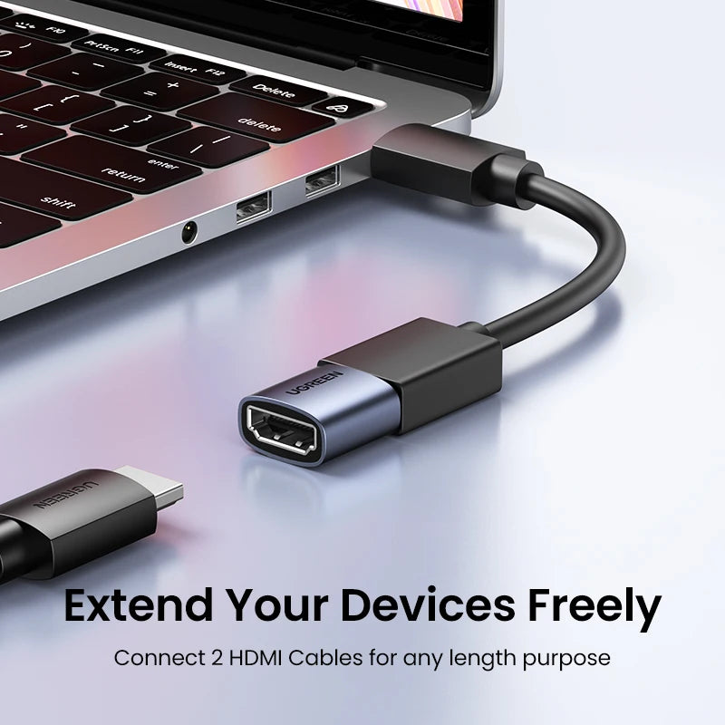 UGREEN HDMI-Compatible Coupler 8K Female to Female Extension Cable Connector for PS5 Roku Stick Monitor HD 2.1 Connector  8K