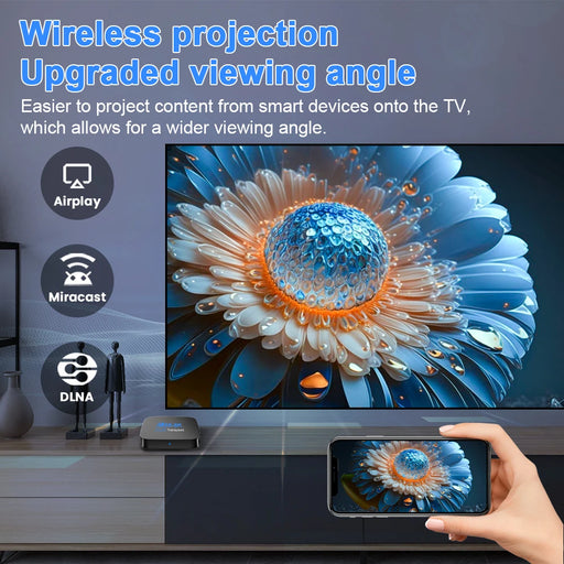 Transpeed Android 13 Allwinner H618 TV Box ATV With TV Apps 8K 4K Dual Wifi Quad Core Cortex A53 BT5.0 Set top box