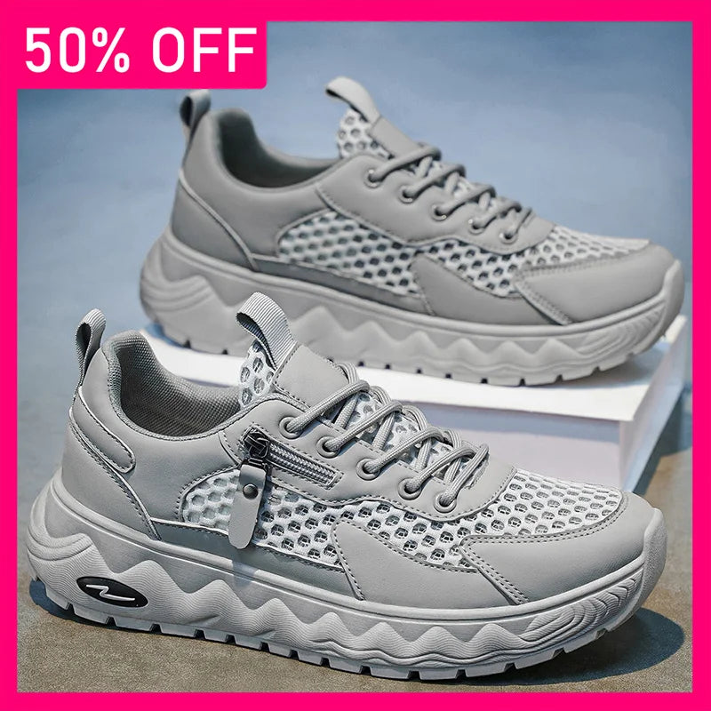 Men Sports Shoes Summer Breathable Outdoor Running Soft Soled Anti Slip Tennis Shoes New Lightweight Mesh Casual Shoes for Men