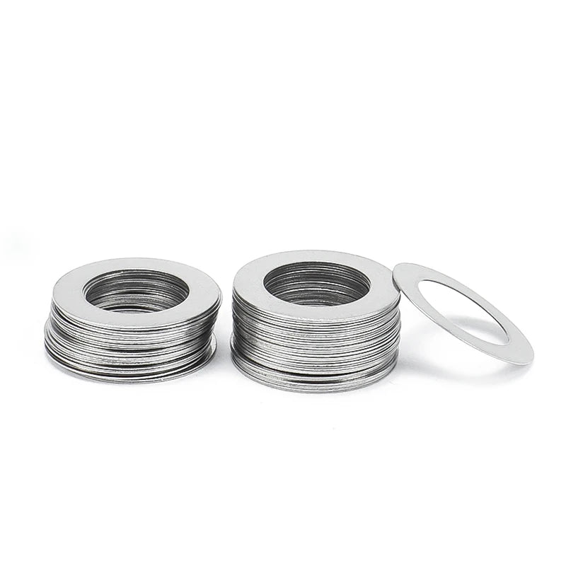 10/20/50pcs M3 M4 M5 M6 M8 M10 M12-M20 DIN988 304 Stainless Steel Adjusting Precision Shim Gasket Ultra Thin Flat Wafer Washer