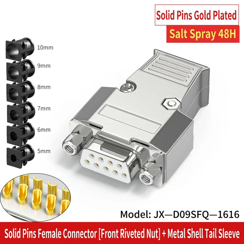 DIVEDEER DB9 Male & Female Connectors 9-Pin Serial Adapters for RS232 RS485 COM Port