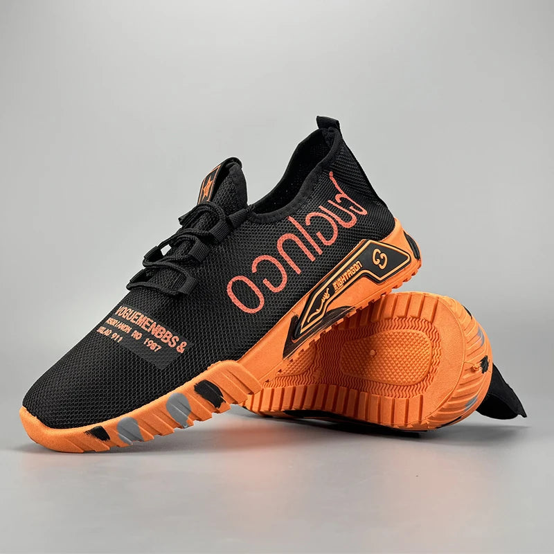 Men's lightweight sports shoes summer new breathable mesh versatile men's shoes anti slip soft sole running shoes men's sneakers
