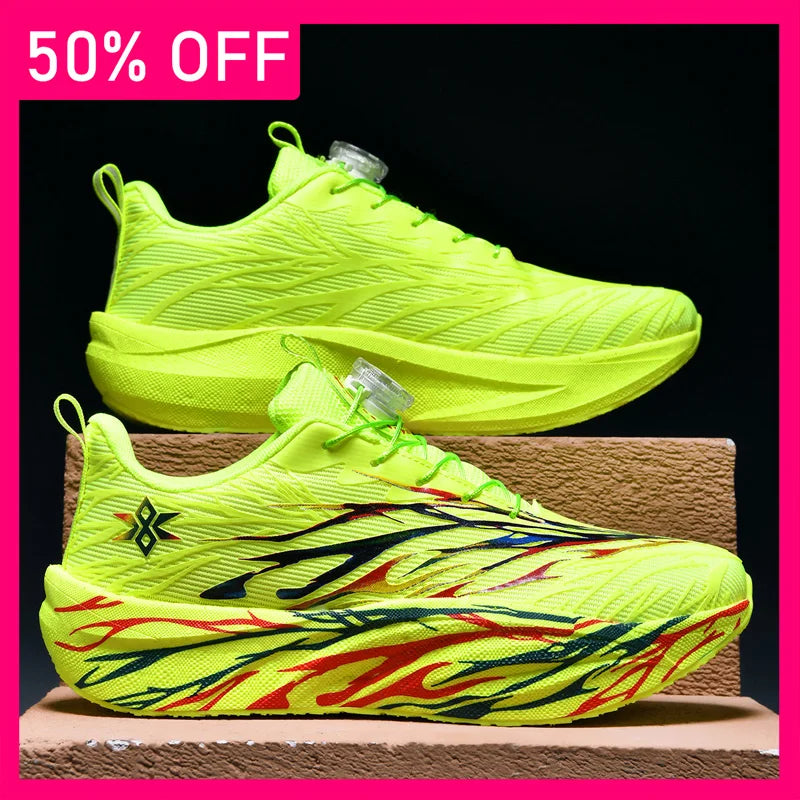 Unisex Sports Shoes Marathon Jogging Lightweight Shock-absorbing Breathable Outdoor Professional Running Training Shoes for Men