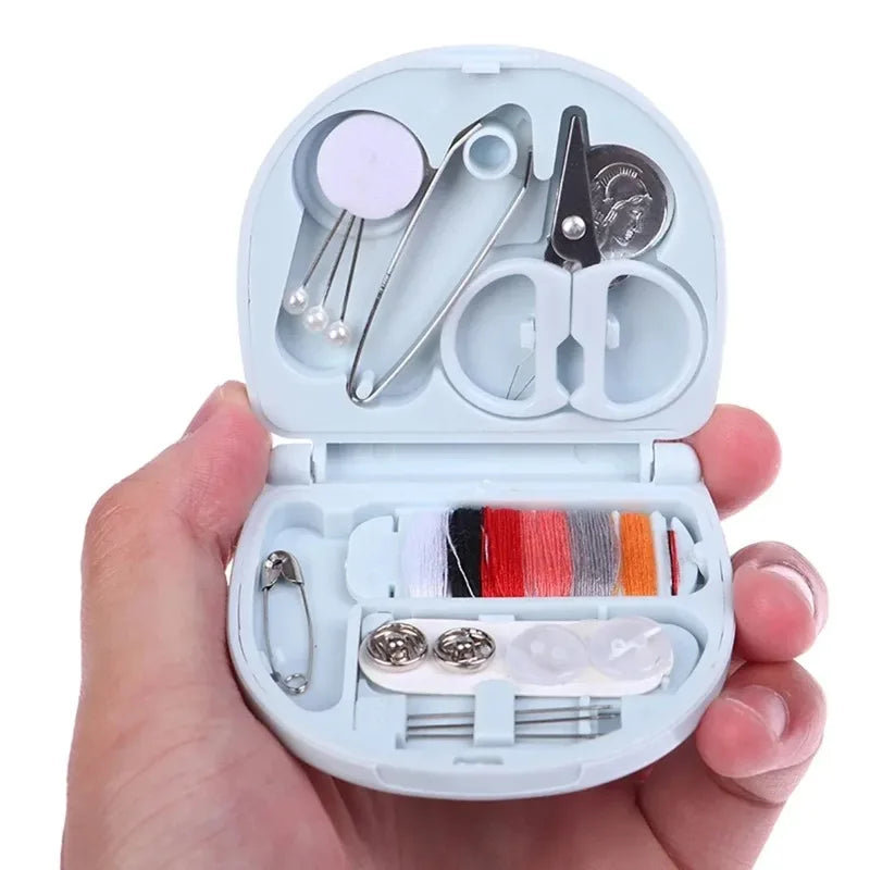 1set Mini Needle And Thread Box Portable Small Needle And Thread Kit Sewing Tool Combination Set, sewing kit, sewing tools.