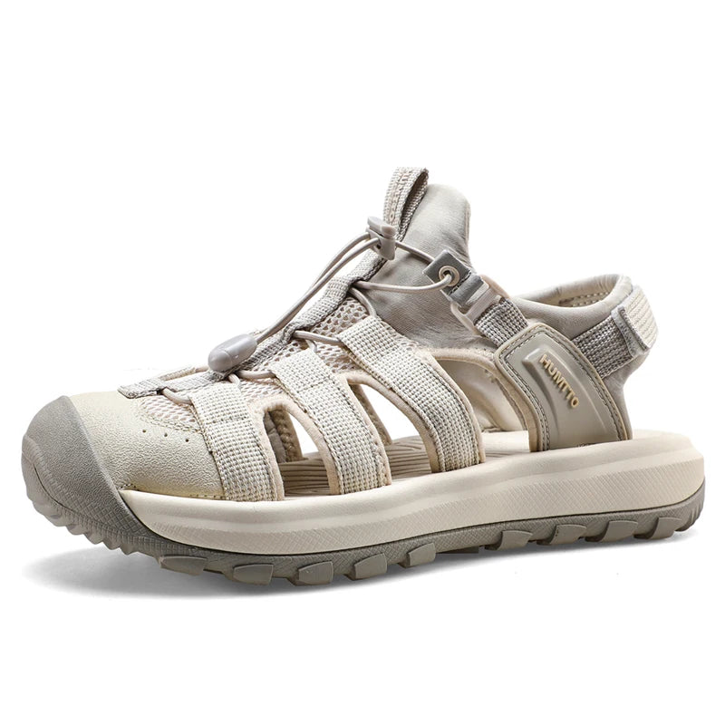 HUMTTO Outdoor Water Sneakers Quick-drying Beach Sandals 2026 Men Leather Hiking Camping Climbing Aqua Shoes Breathable for Mens