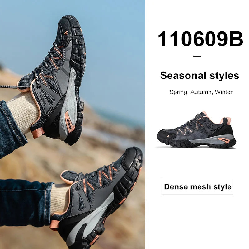 HUMTTO Hiking Women's Sports Shoes Summer Breathable Shoes for Women Non-slip Luxury Designer Outdoor Rubber Trekking Sneakers