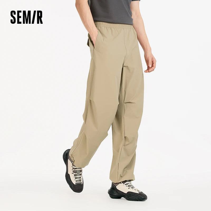 Semir Men Pants Stretch 2026 Cooling Quick Dry Workwear Parachute Straight Urban Casual Everyday Style Soft Comfortable
