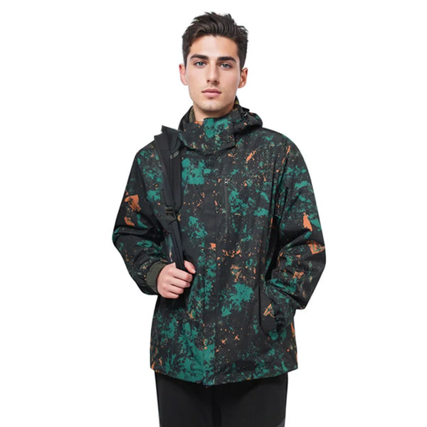 HUMTTO Waterproof Men's Jacket Autumn Winter Keep Warm Camping Hiking Jackets Sports Hunting Jackets Outdoor Windbreaker Coats