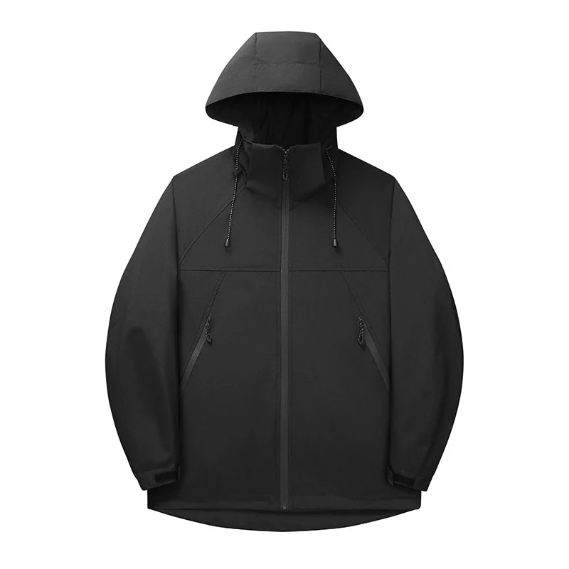 2026 New Men's Purple Long Sleeve Waterproof Jacket,Fashion Casual Sweatshirt, Green, Yellow, Black Coat