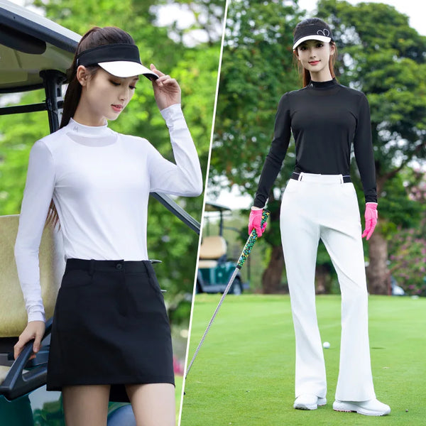 PGM Women's Golf Shirts Spring Summer Ice Silk Cool Top YF891