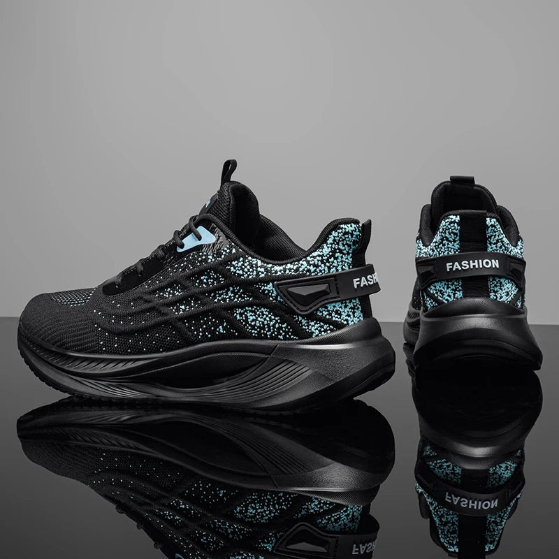 Men's Mesh Breathable Casual Sneakers Summer New Lightweight Soft-Sole Anti-Slip Outdoor Racing Running Shoes Speed Sports Shoes